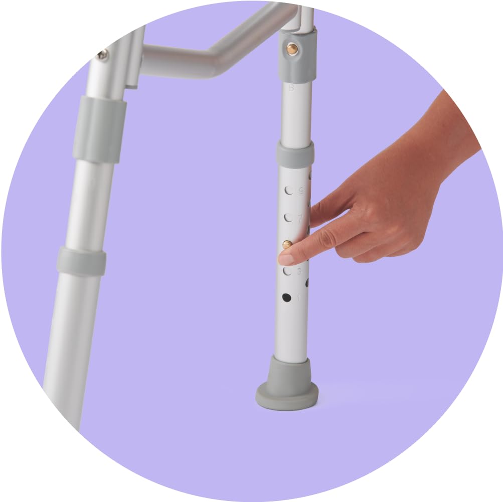 Adjustable Transfer Bench with Slip-resistant Feet D904