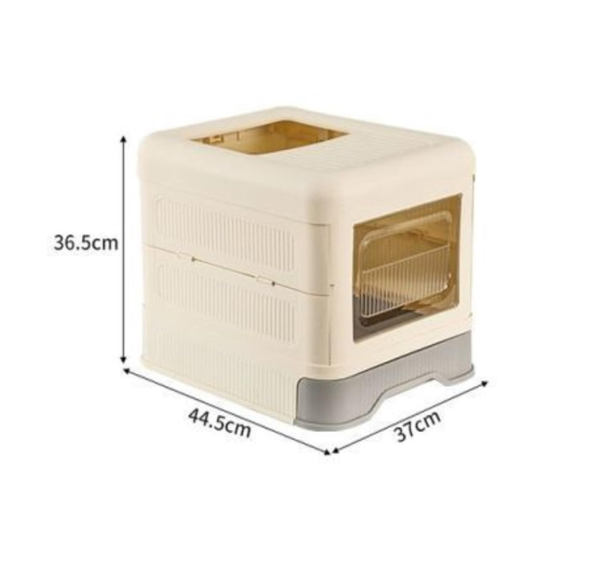 Fully Enclosed Cat Litter Box with Lid and Drawer X32711