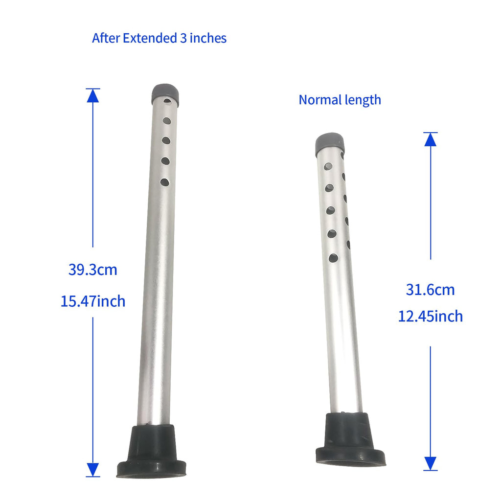 Aluminum 3 Inch Shower Chair Extension Tube J302056
