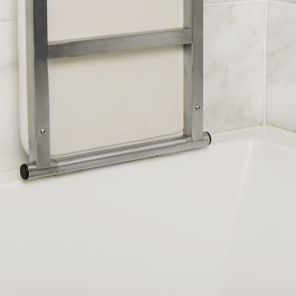 32" x 13.5" White Padded Folding Tub Seat J877886