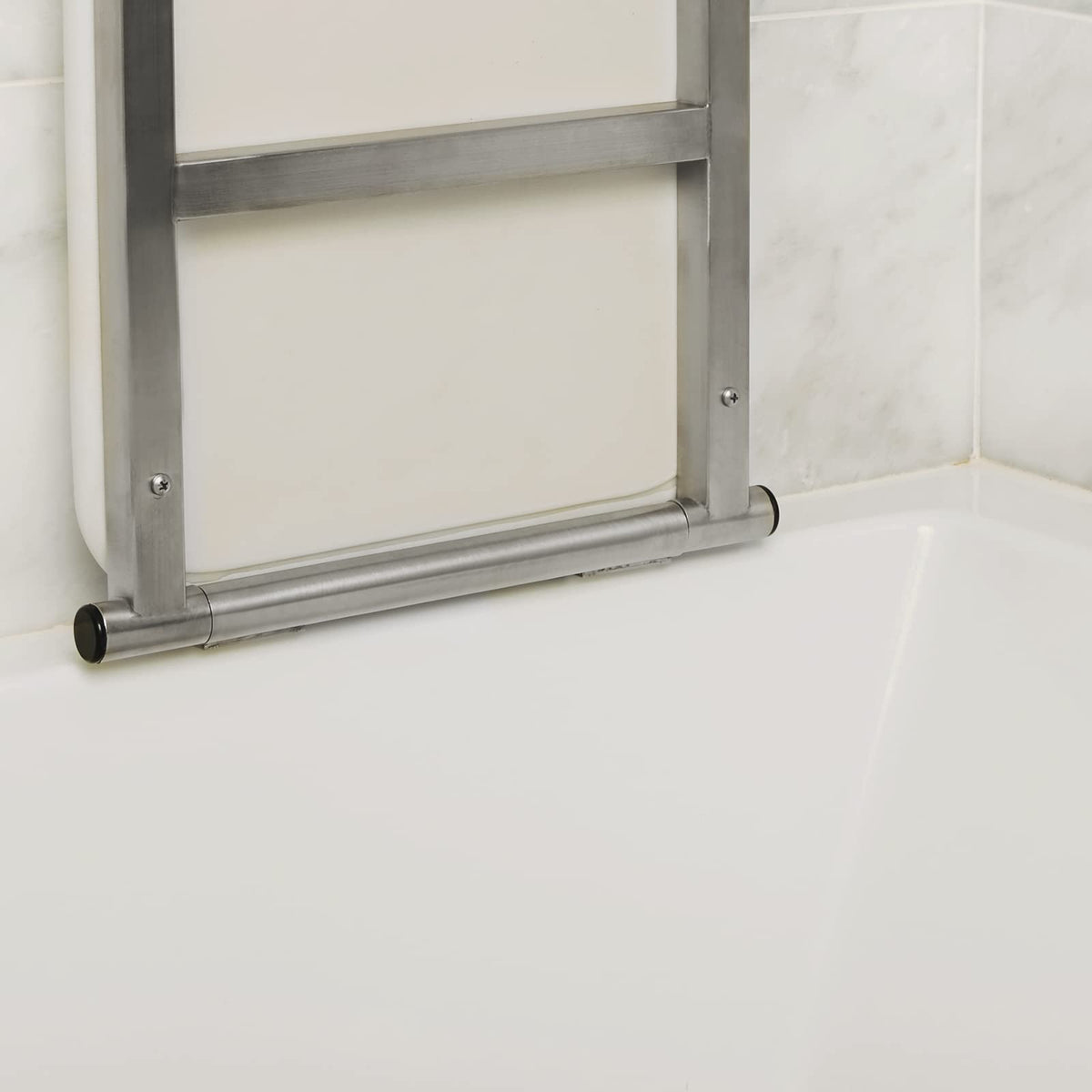 32" x 13.5" White Padded Folding Tub Seat J877886