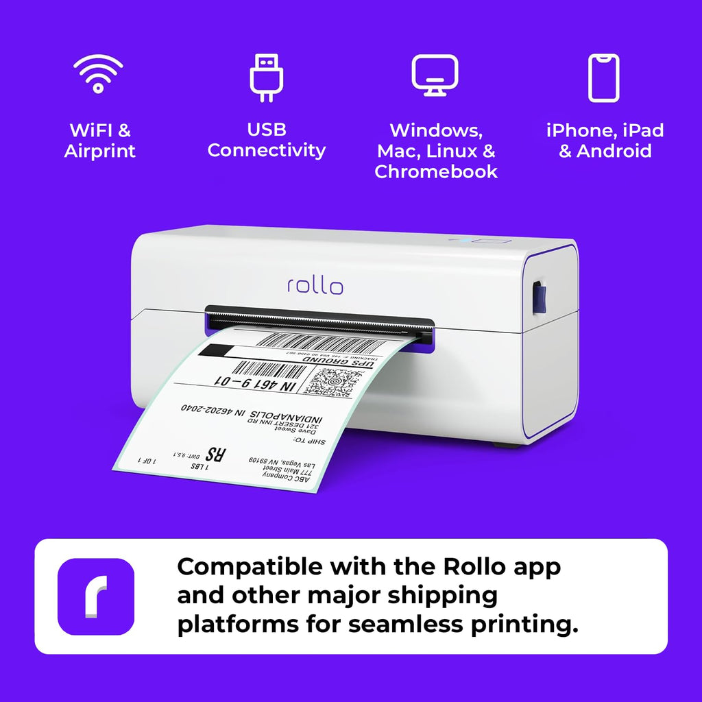 Wireless Wi-Fi 4x6 Thermal Label Printer J345