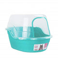 Jumbo Extra Large Teal Hooded Cat Litter Box Z619002