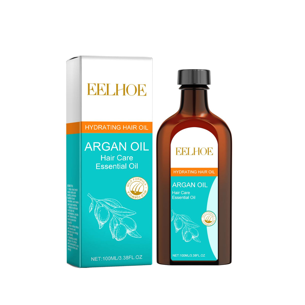 Argan Oil Hydrating Shampoo Conditioner Oil and Mask Hair Care Set U629
