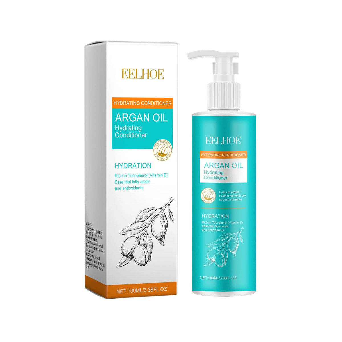 Argan Oil Hydrating Shampoo Conditioner Oil and Mask Hair Care Set U629