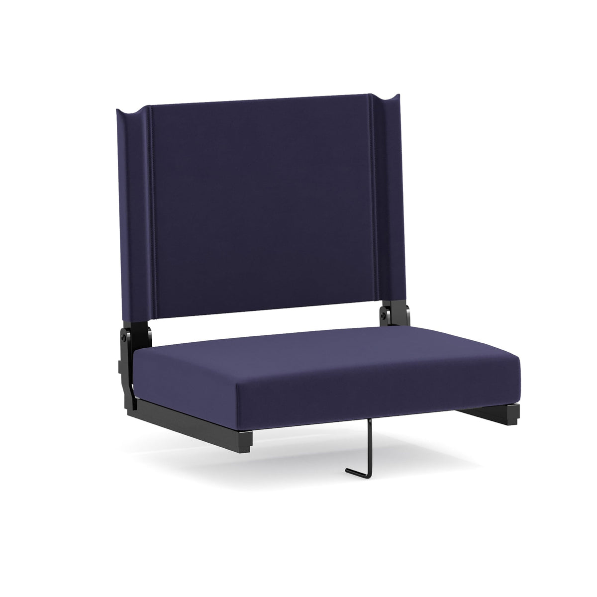 Portable Folding Padded Stadium Chair with Carrying Handle, Navy L8202