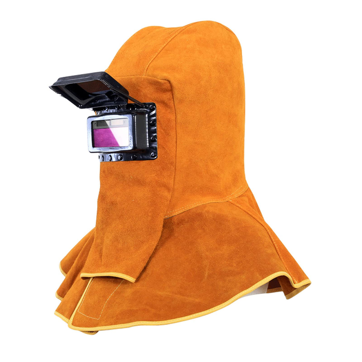 Cowhide Leather Welding Hood with Auto Darkening Filter X2234
