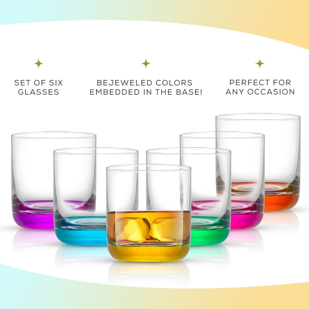 Colorful Whiskey Glasses Set of 6 K603