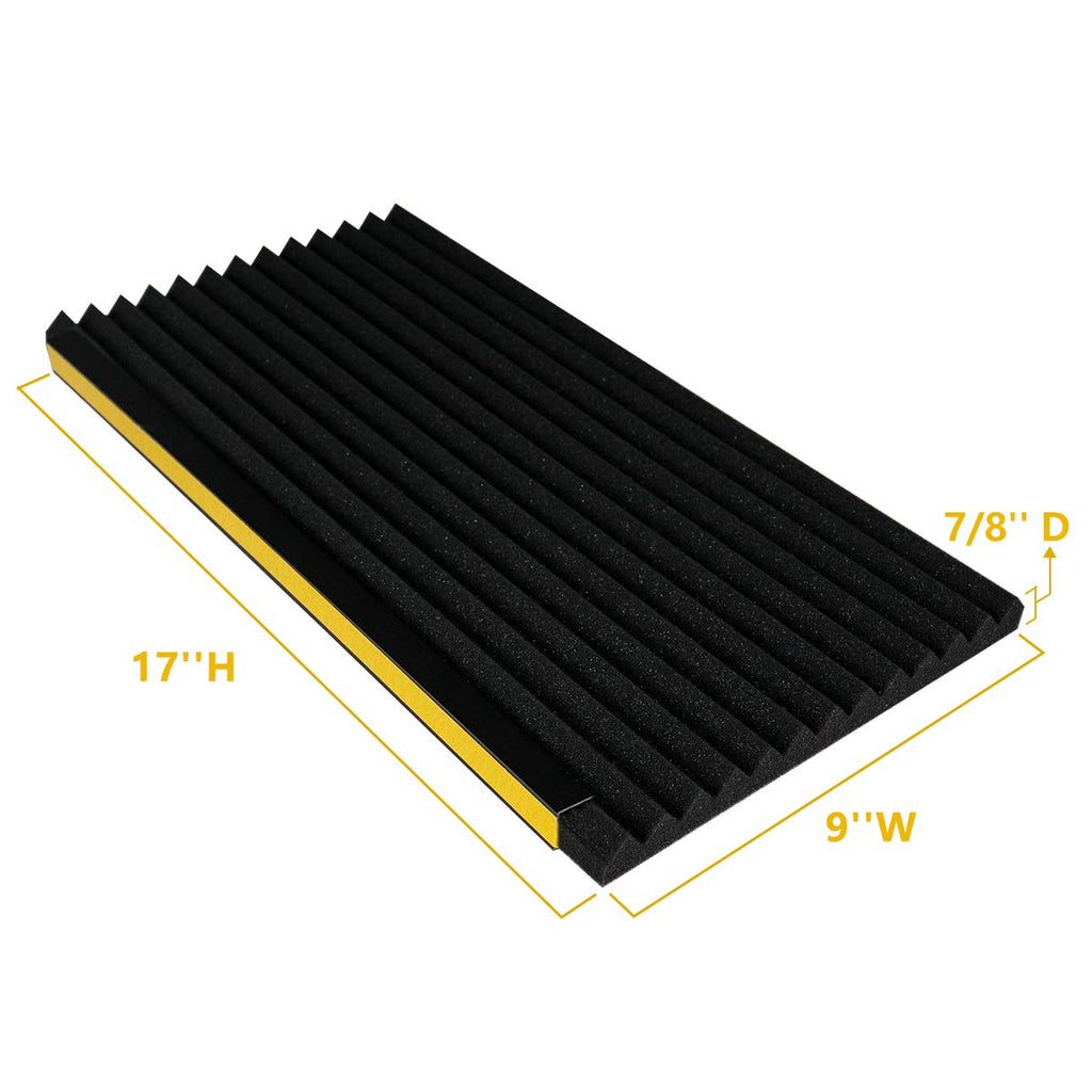 Window Air Conditioner Foam Insulation Panels, 2 Pack, Black, 17in High x 9in Wide W397