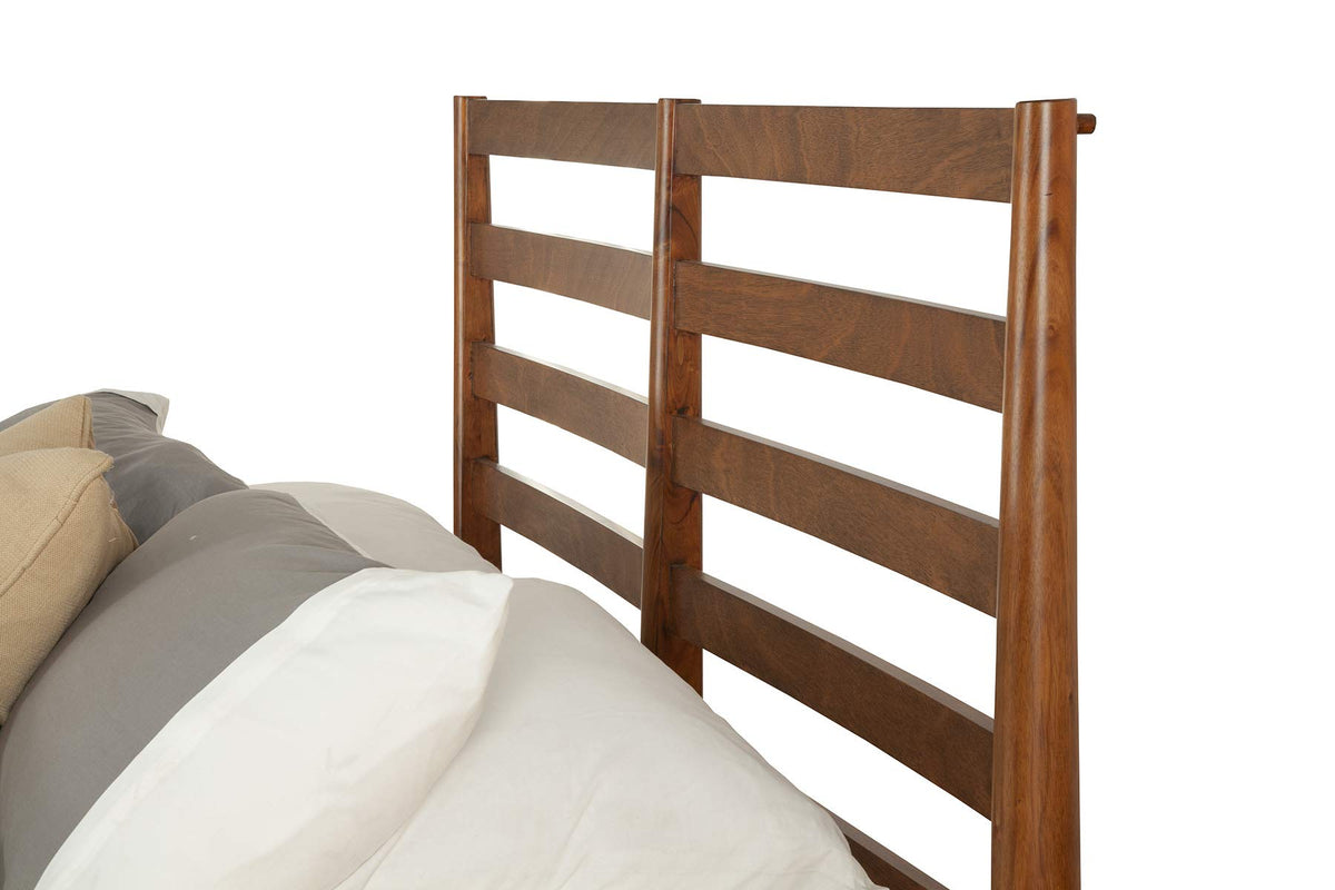 Chestnut California King Slat Back Bed B965