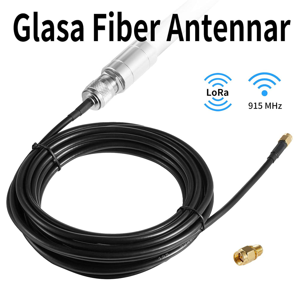 Waterproof 8dBi Omni-Directional Glass Fiber LoRaWan 915MHz Antenna with 5M Cable R370158