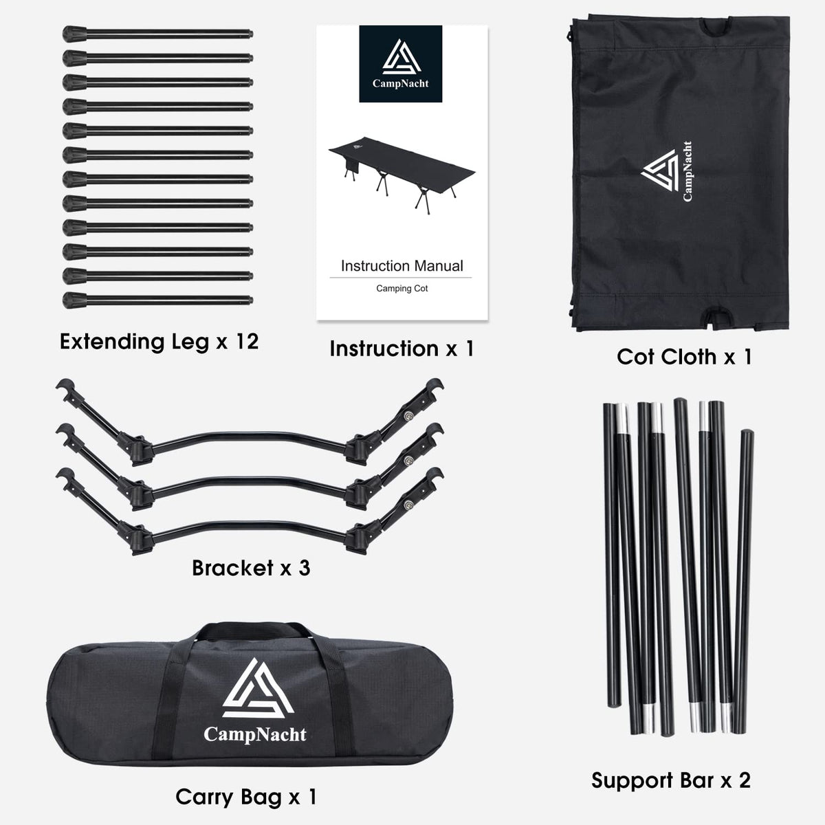 Ultralight Aluminium Camping Cot V475071