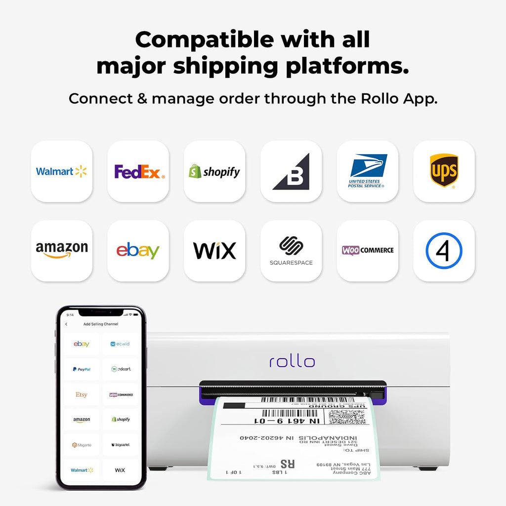 Wireless Wi-Fi 4x6 Thermal Label Printer J345