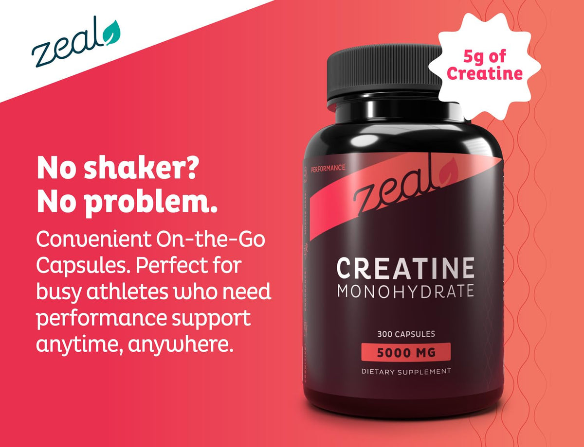 Micronized Creatine Monohydrate 5000mg 300 Capsules T8913