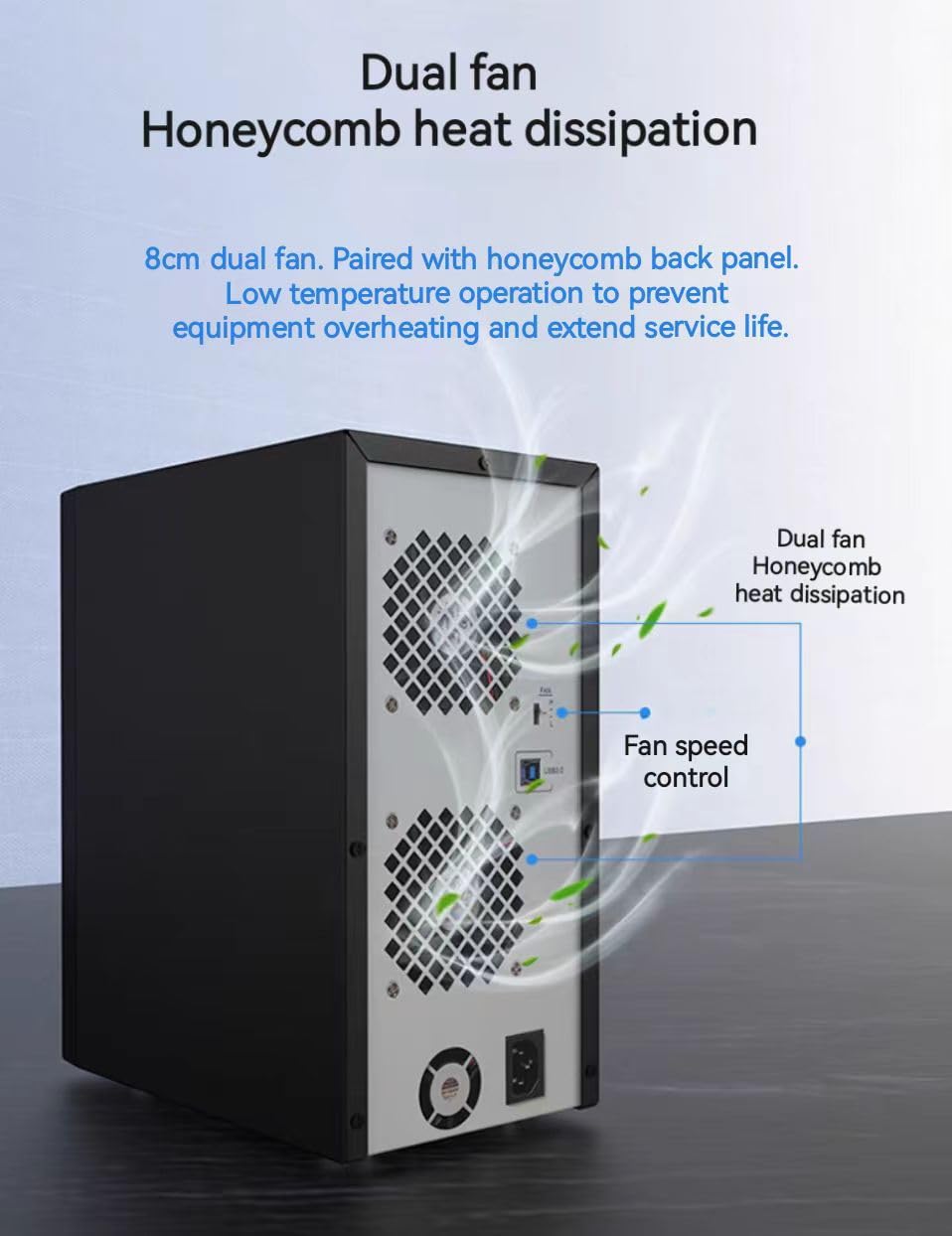 8-Bay Black Hard Drive Enclosure H29994