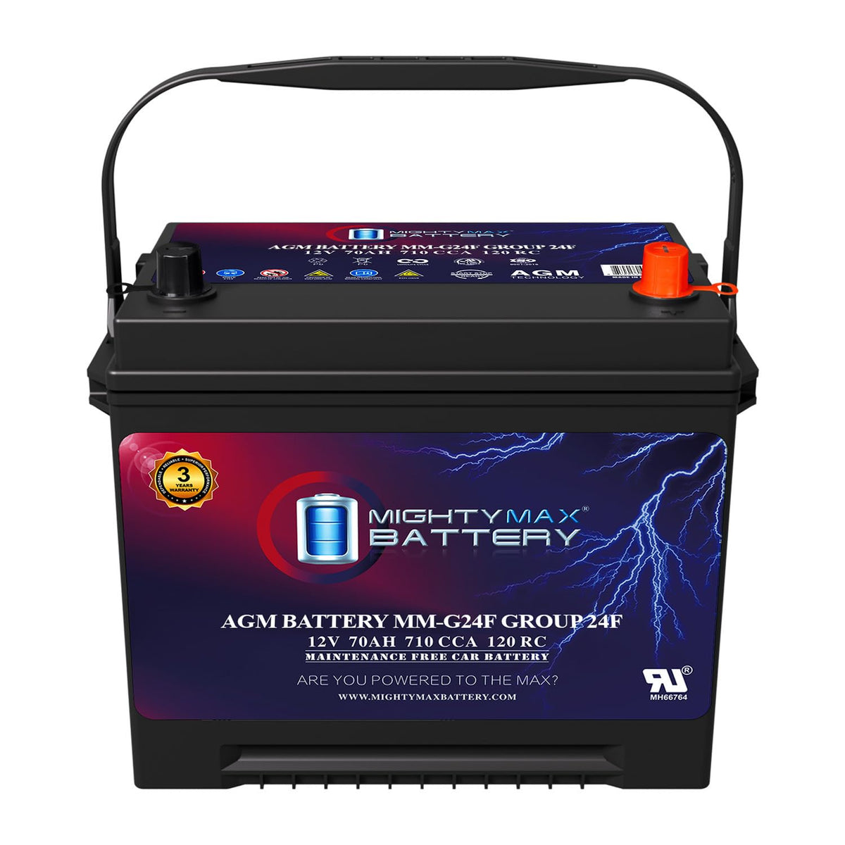 12V 70Ah AGM Battery D409