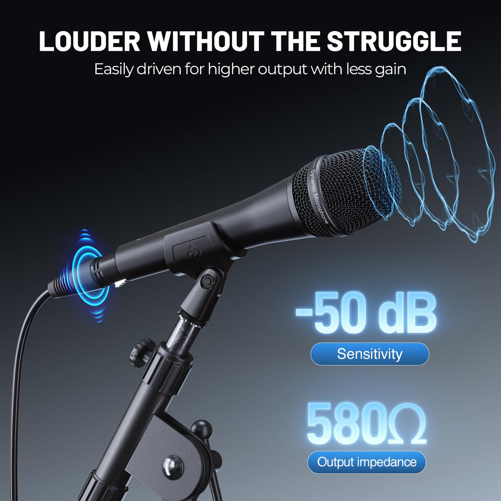 Supercardioid Dynamic Vocal Microphone with XLR Cable P5037