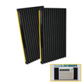 Window Air Conditioner Foam Insulation Panels, 2 Pack, Black, 17in High x 9in Wide W397