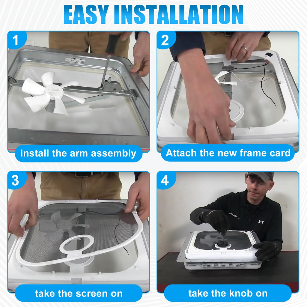 Birch White Roof Vent Frame Screen Replacement 13.5×13.5inch V612