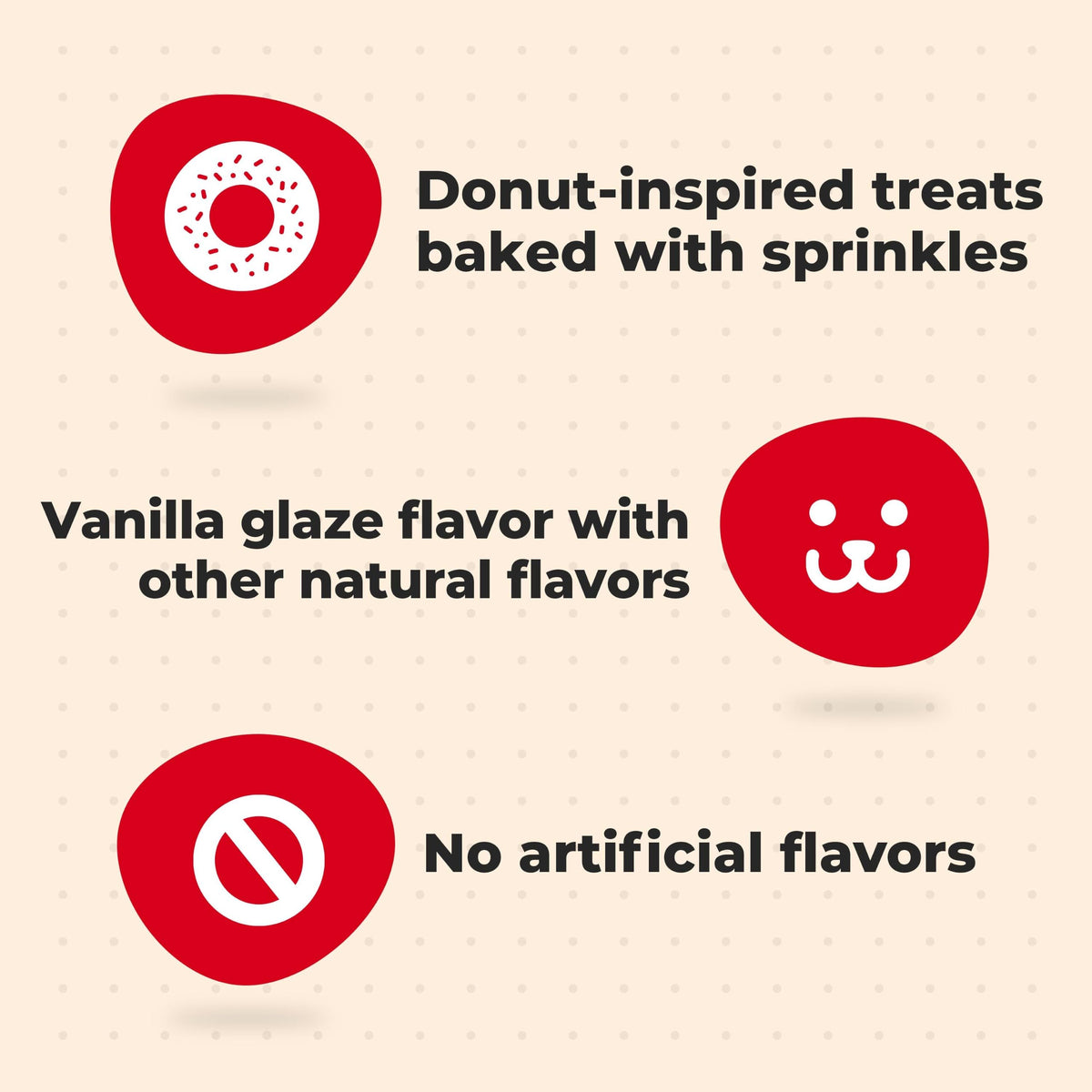 Vanilla Glaze Flavor Dog Biscuits, 8 Oz. F1955