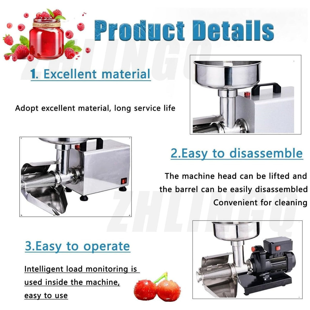 450W Stainless Steel Tomato Strainer Machine H4421
