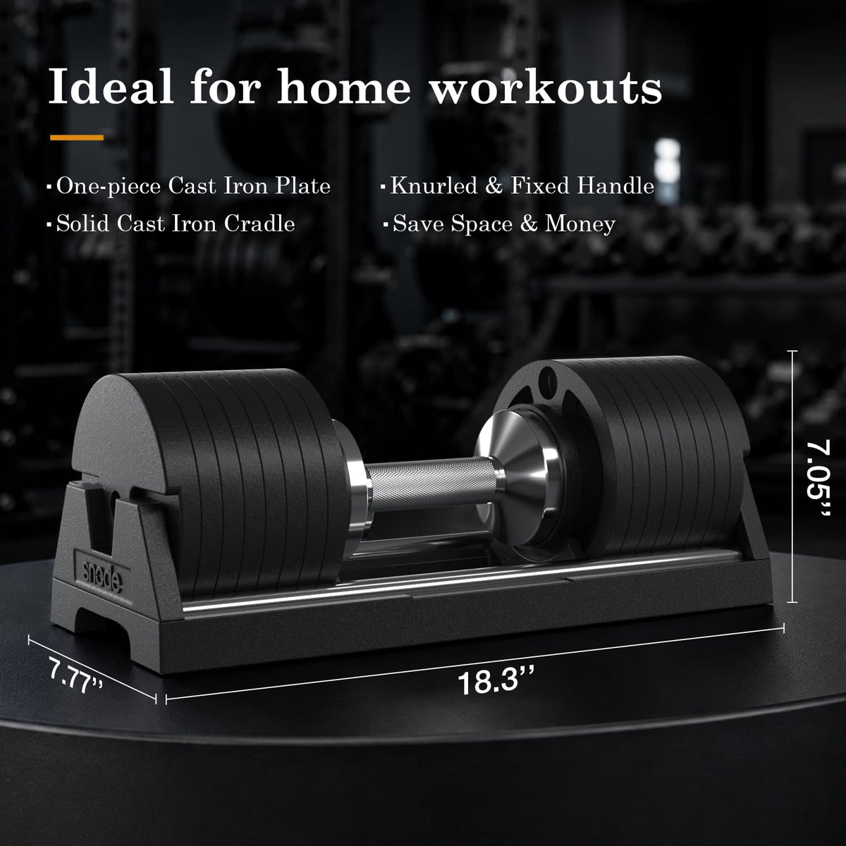 Adjustable Cast Iron Dumbbells 80LBs C78675