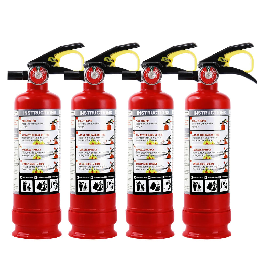 2.5 lb ABC Dry Chemical Fire Extinguishers 4-Pack H257605