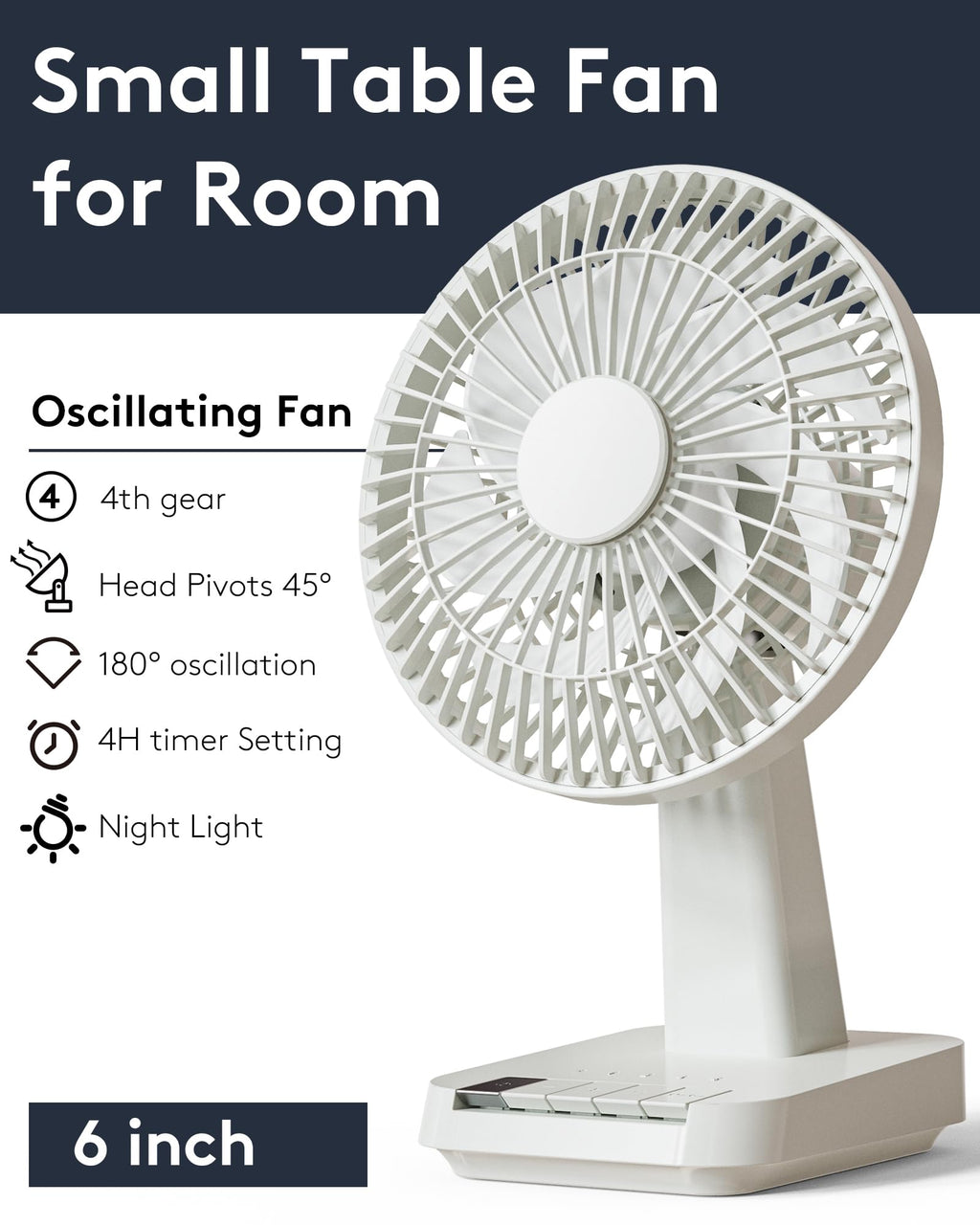 Small Oscillating Desk Fan V257405
