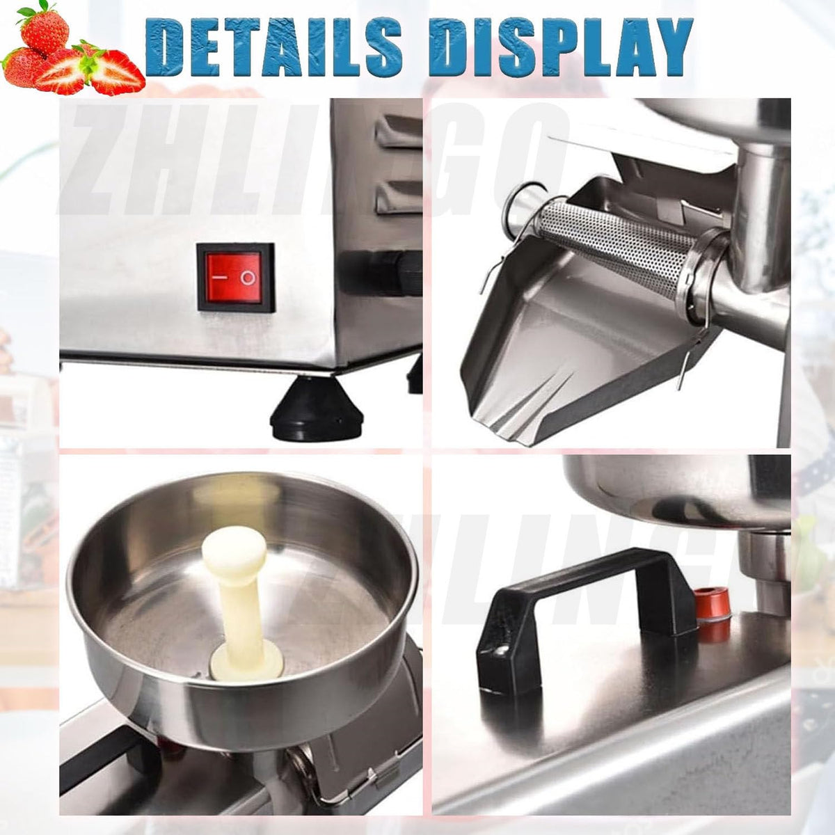 450W Stainless Steel Tomato Strainer Machine H4421