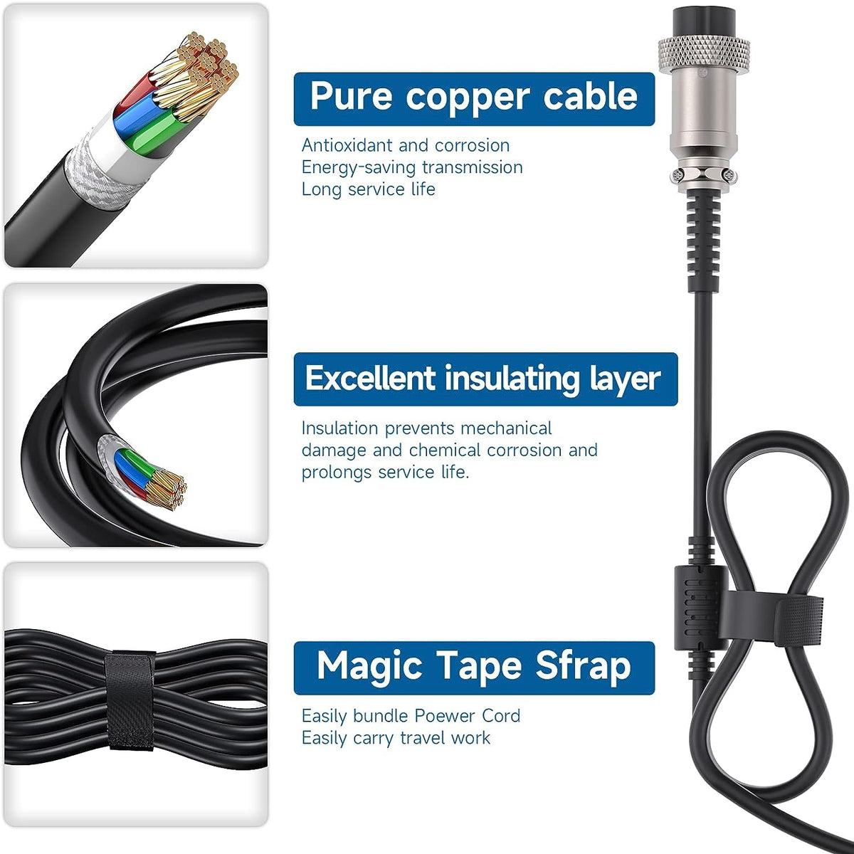 54.6V 2A 3 Prong Scooter Charger for 48V Lithium Battery Z533575
