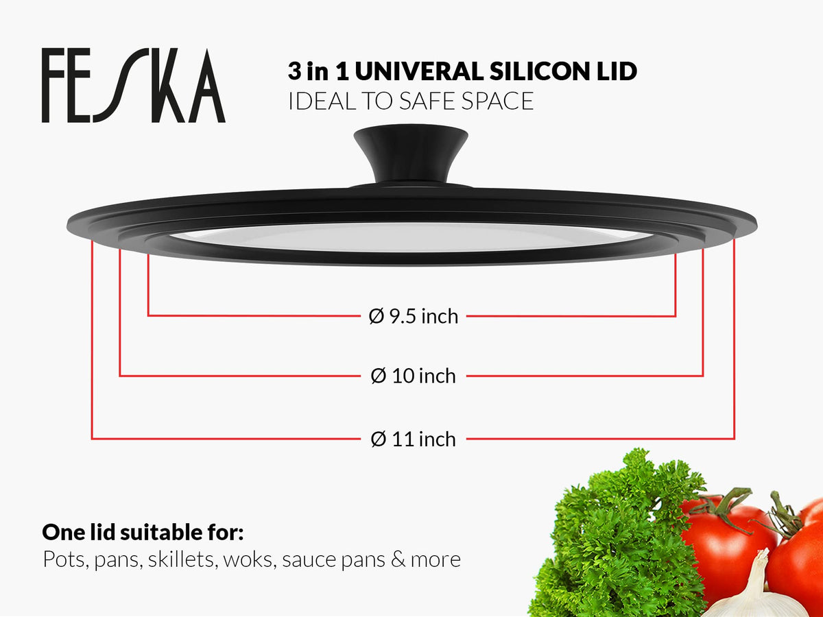 Universal Pot Lid with Lid Holder & Felt Protector K822886
