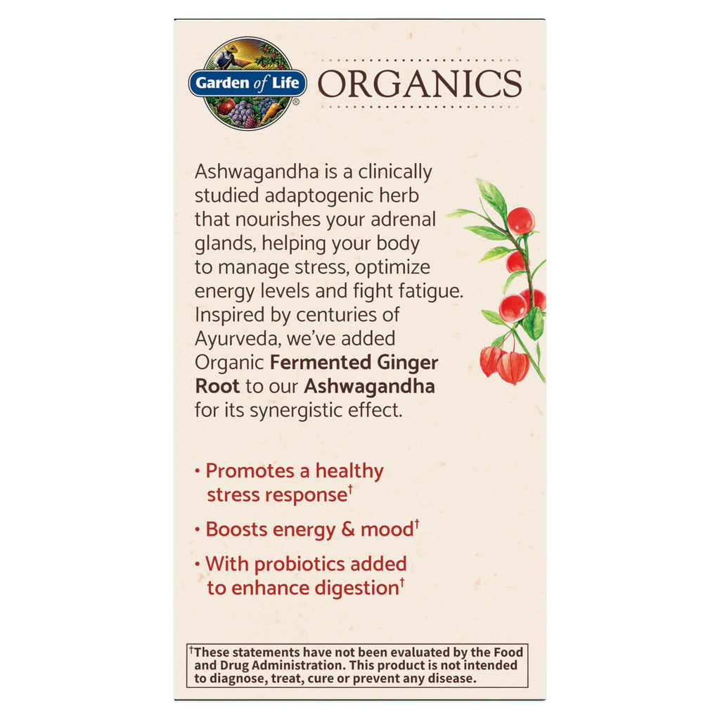 Organic Ashwagandha with Probiotics & Ginger U708549