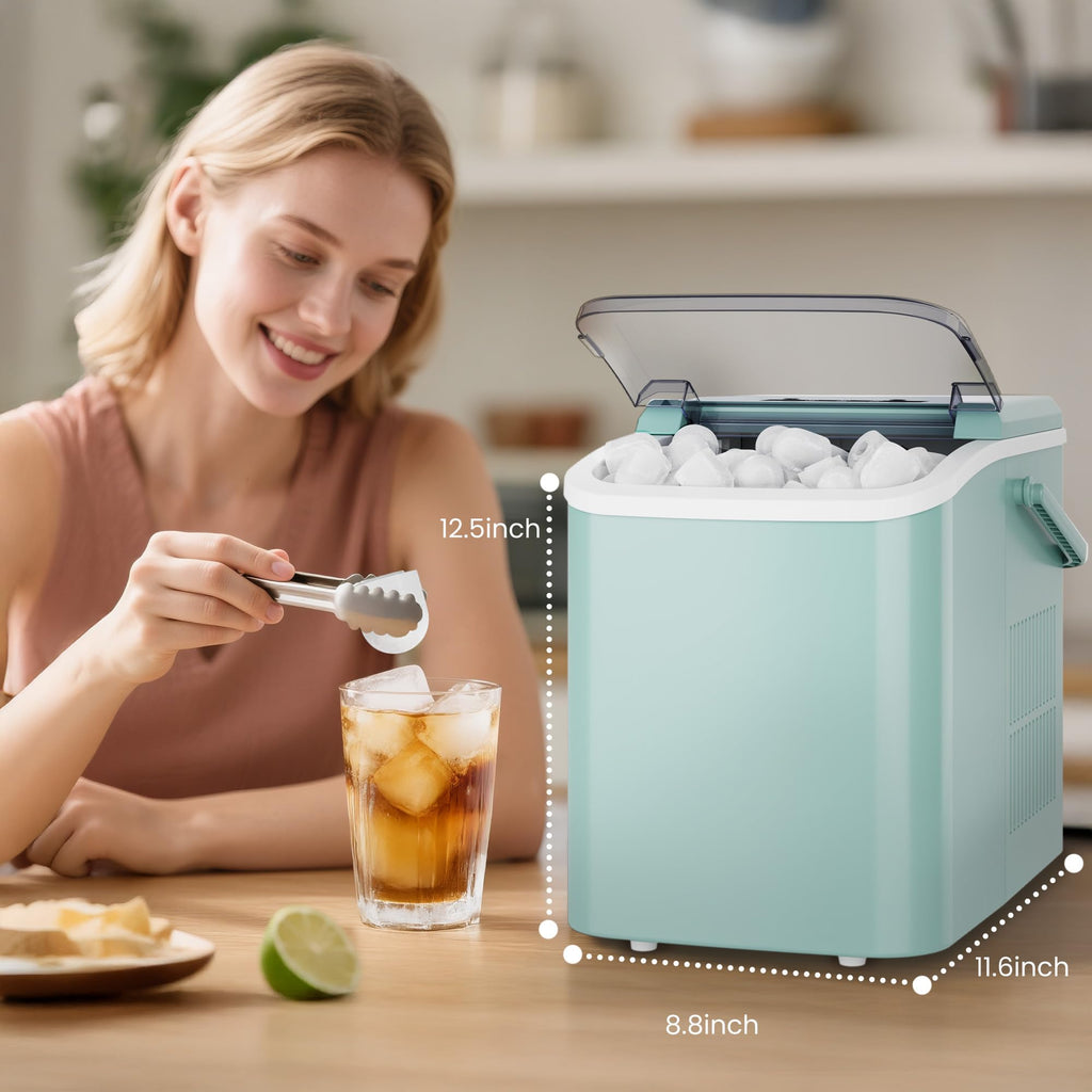 Green Portable Countertop Ice Maker B962