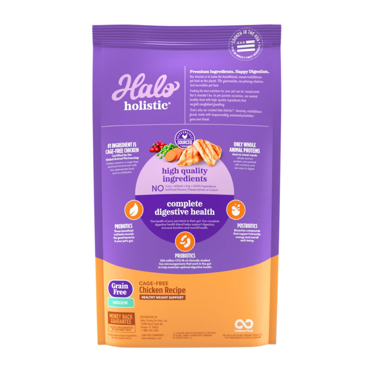 Indoor Dry Cat Food Cage-Free Chicken 3 lb O91510