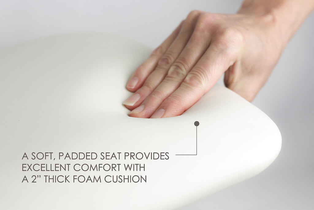32" x 13.5" White Padded Folding Tub Seat J877886