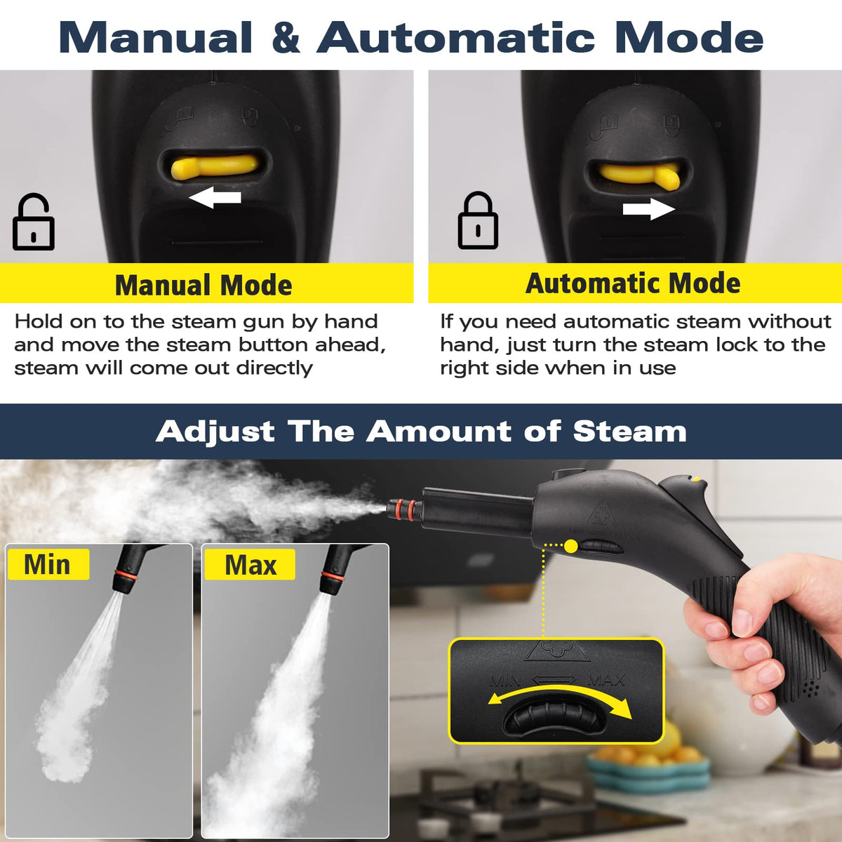Multipurpose Steam Cleaner with 21 Accessories S11911