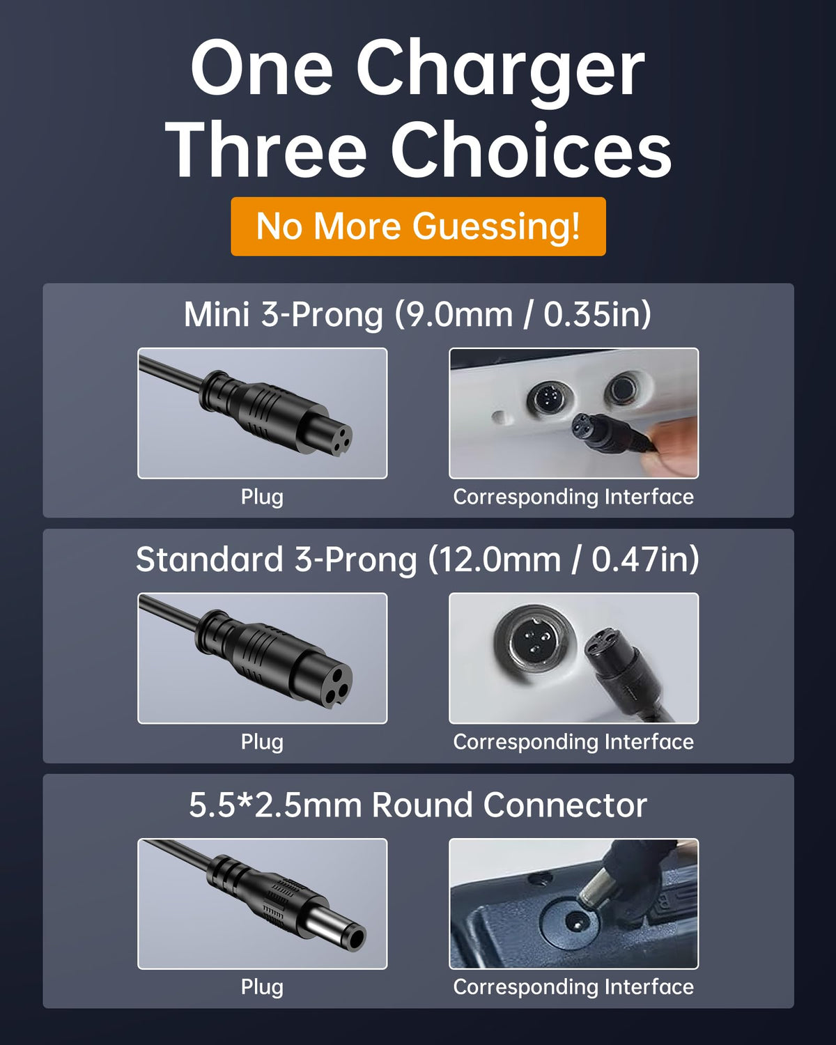 29.4V 1.5A Hoverboard and Electric Scooter Charger X74468