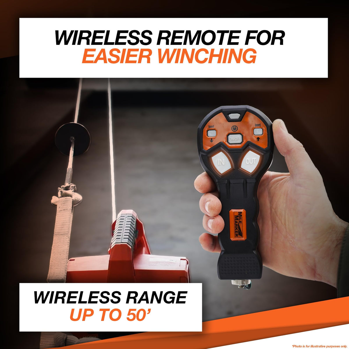 Portable Electric Winch with Synthetic Rope S7271