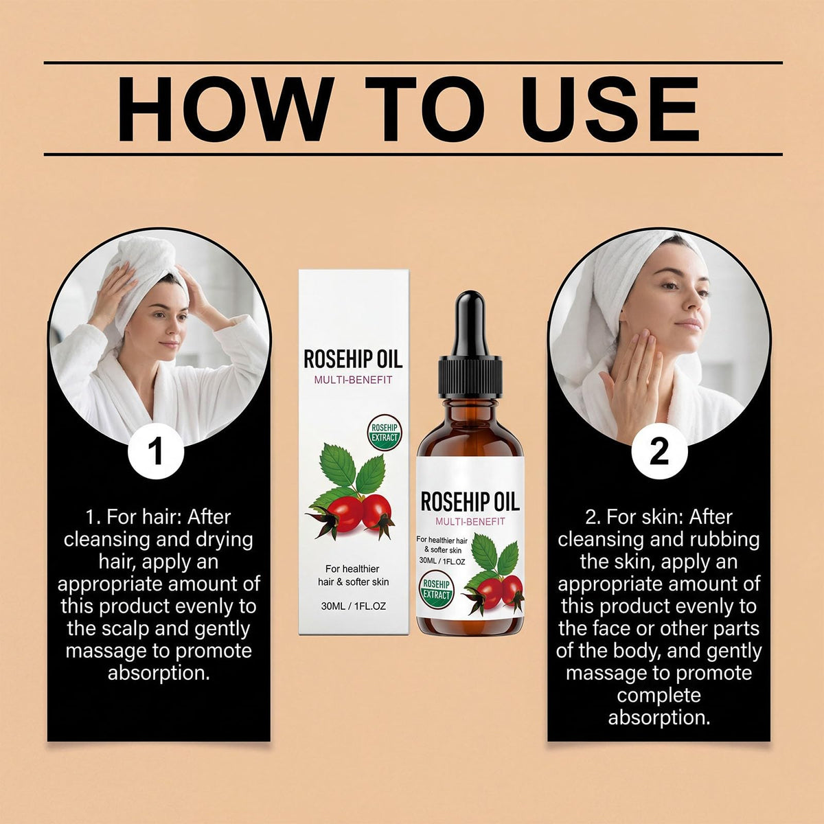 Rosehip Oil Organic Face Oil 1PC U94983