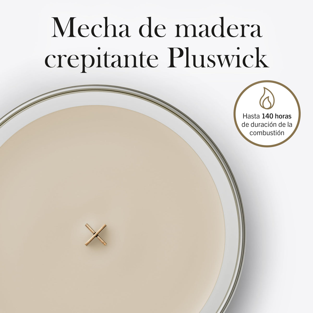 Scented Candle with Crackling Wick Up to 130 Hours B3993