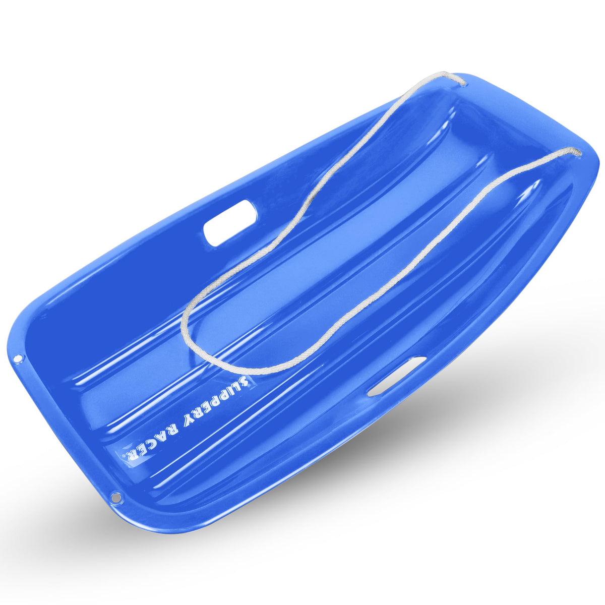 Kids Plastic Toboggan Snow Sled with Pull Rope 2 Pack I615700