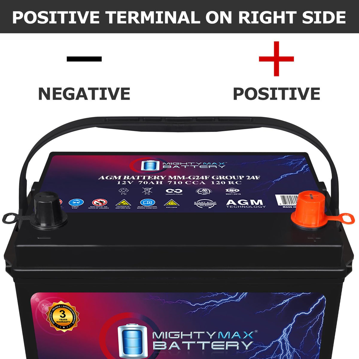 12V 70Ah AGM Battery D409