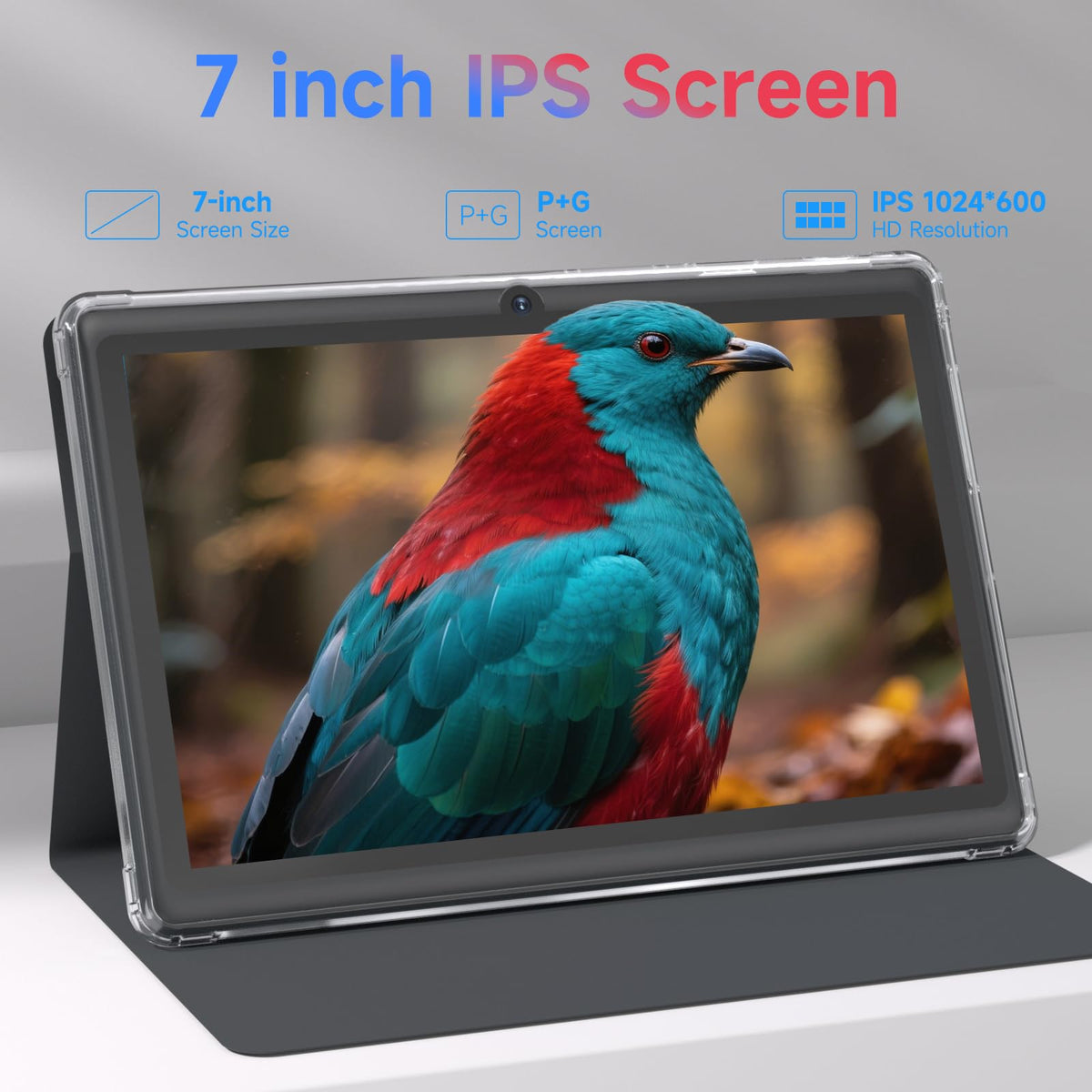 7 inch Android 14 Tablet 8GB RAM 32GB ROM Quad-Core Black B68308