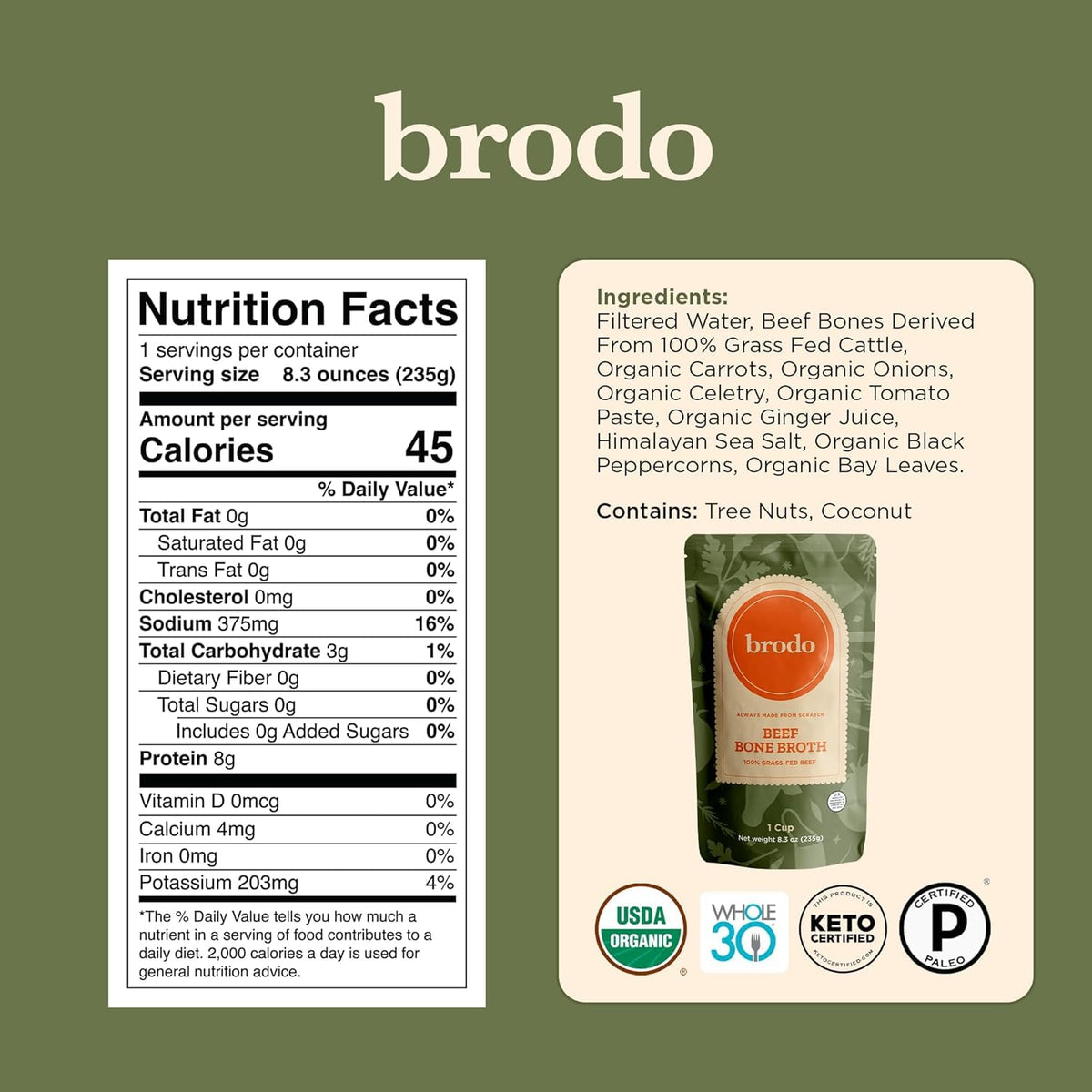 Chicken Bone Broth Variety Pack 30 Cups A246