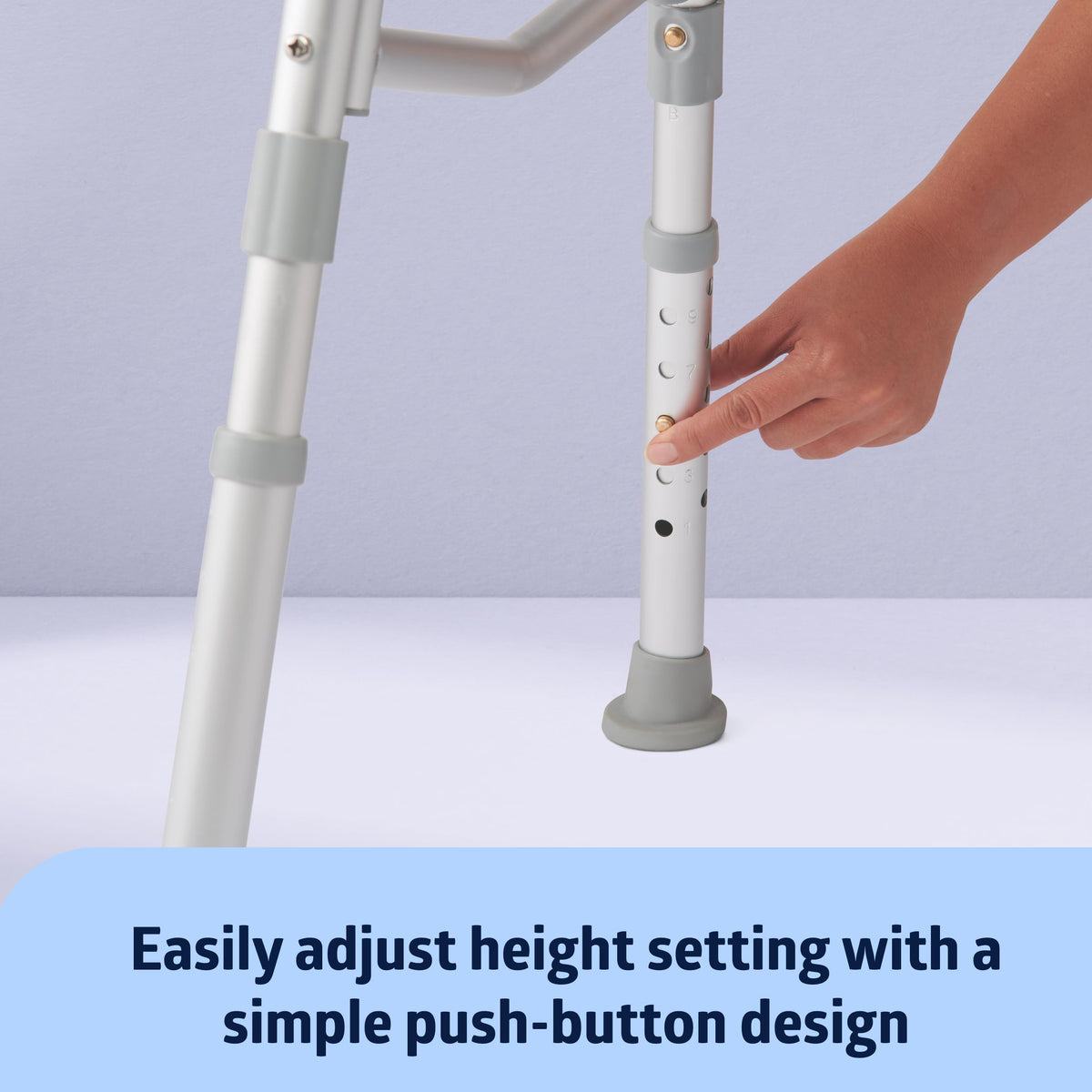 Adjustable Transfer Bench with Slip-resistant Feet D904