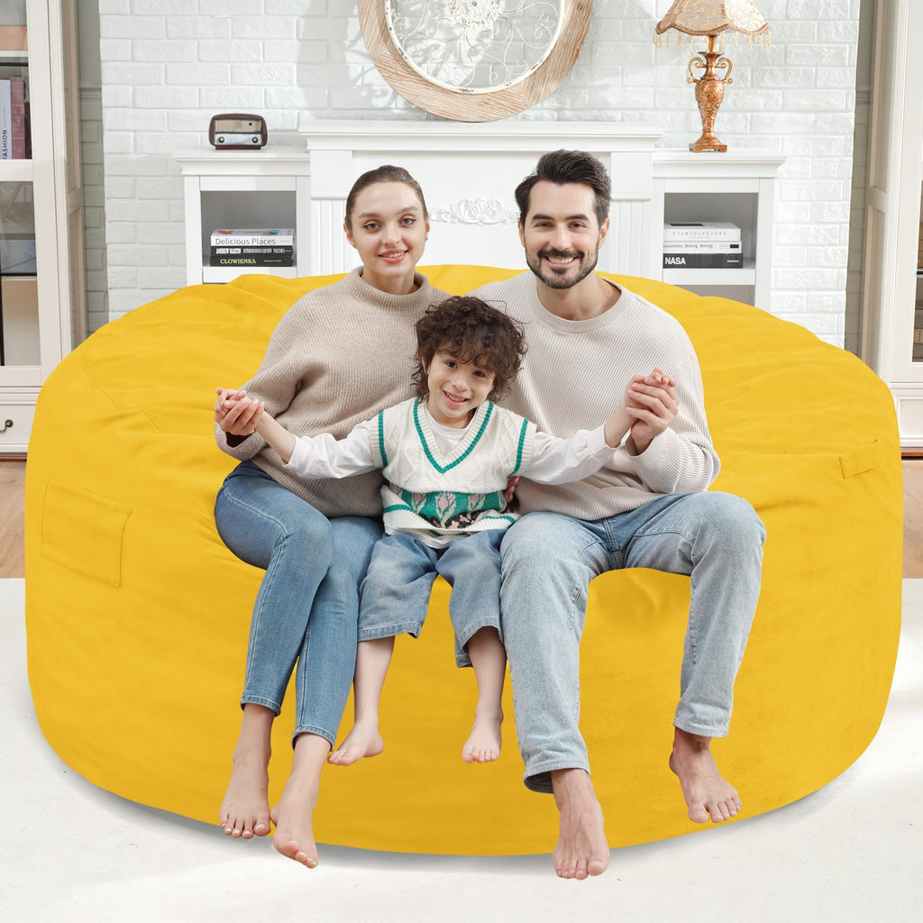 5FT Memory Foam Bean Bag Chair with Dutch Velvet Cover J444