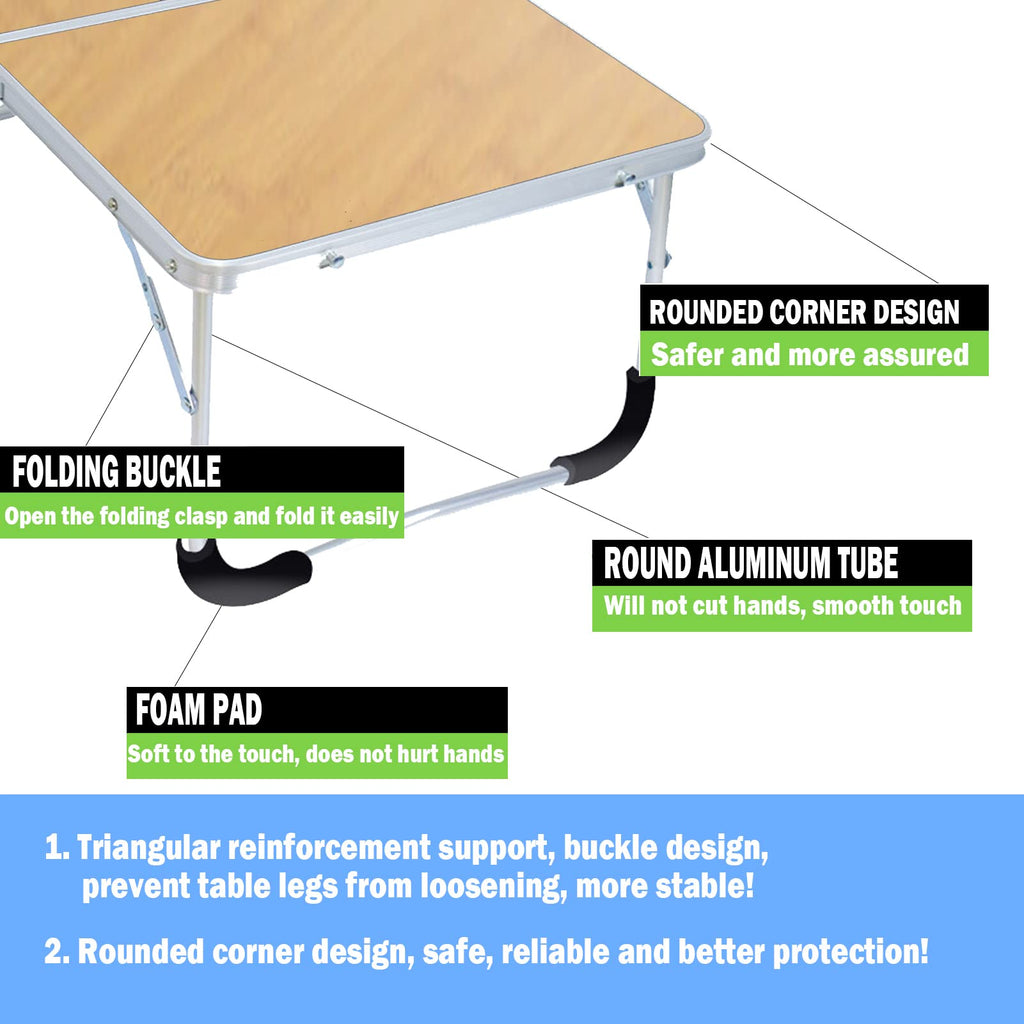 Portable Folding Table (Bamboo) B982