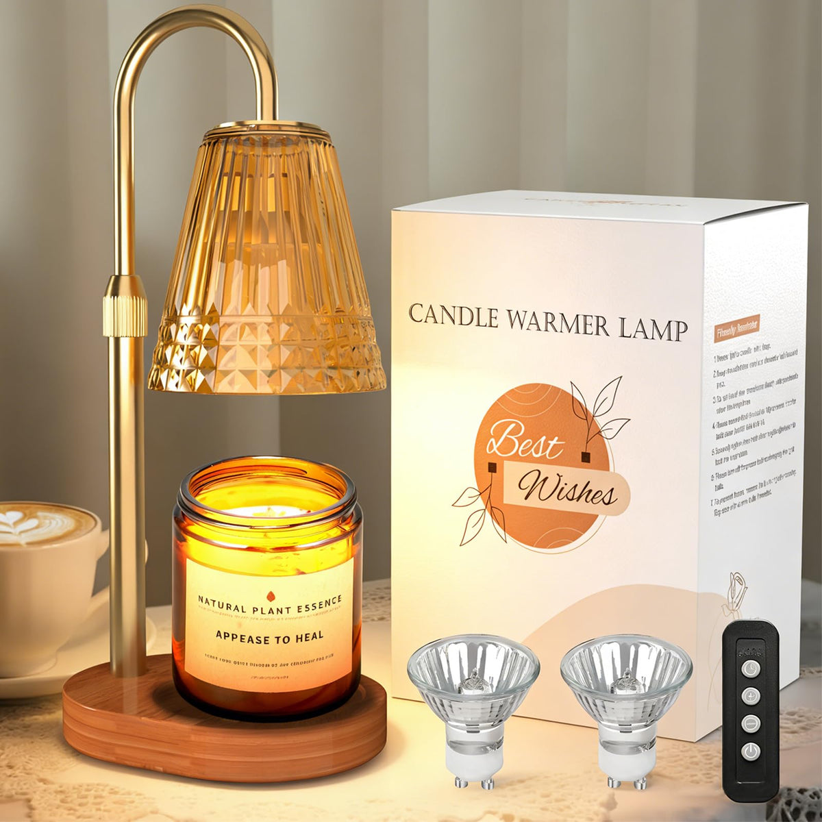 Dimmable Height Adjustable Candle Warmer Lamp with Timer X228