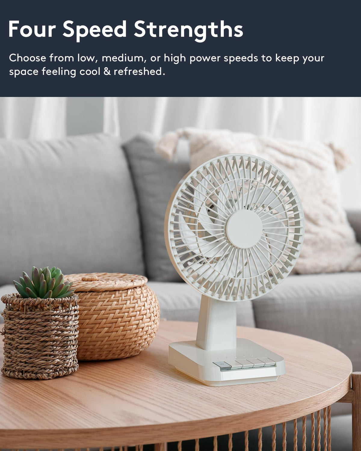 Small Oscillating Desk Fan V257405