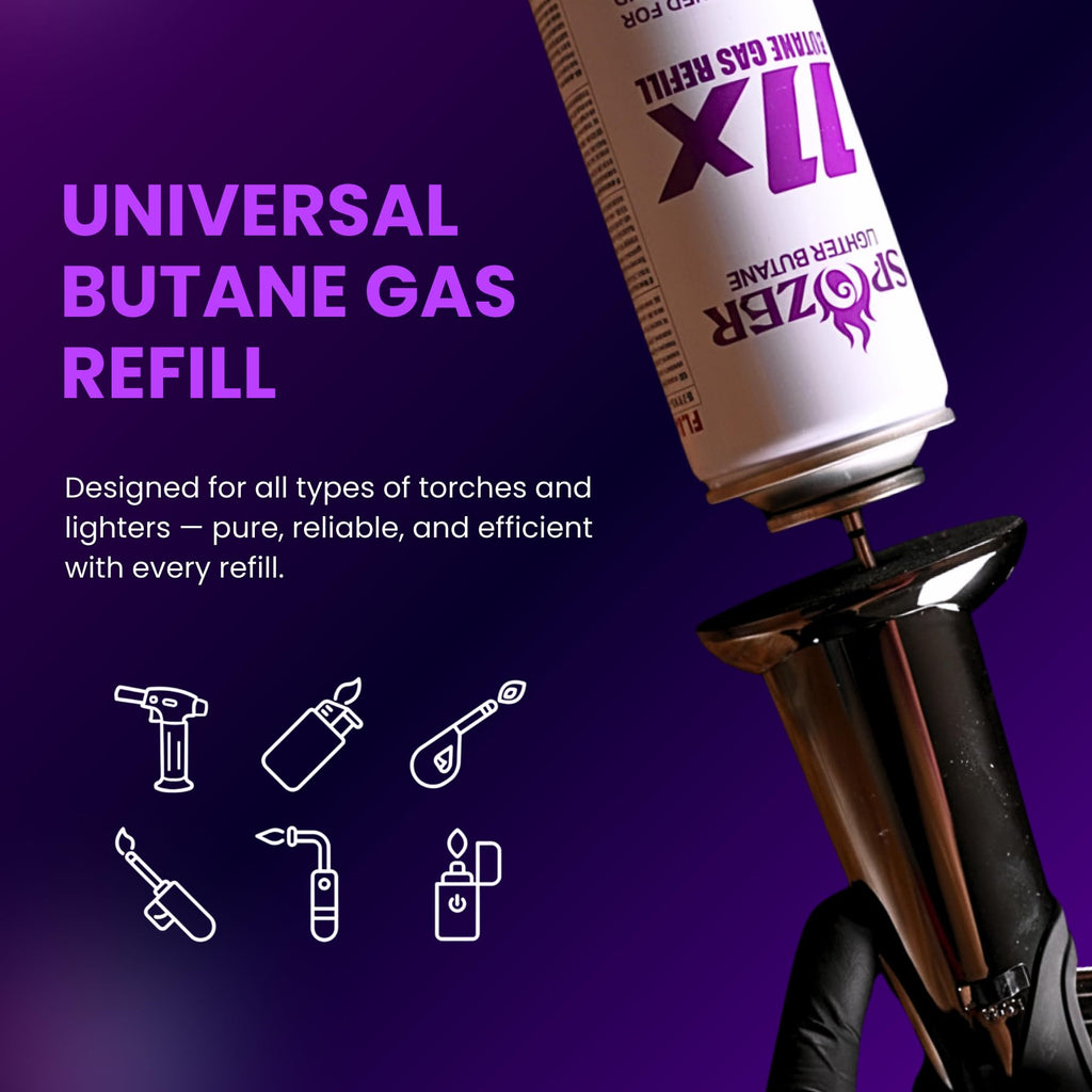 11X Butane Fuel Refill 300ml 12 Cans Z533